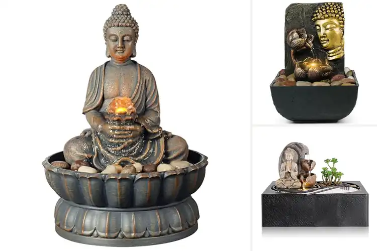 Detailed view of Best Buddha Zen Tabletop Fountain