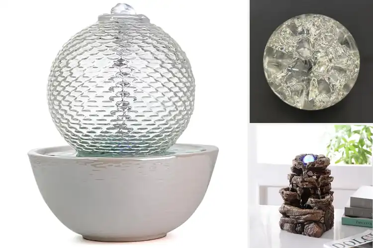 Detailed view of Best Glass Ball Accent Fountain