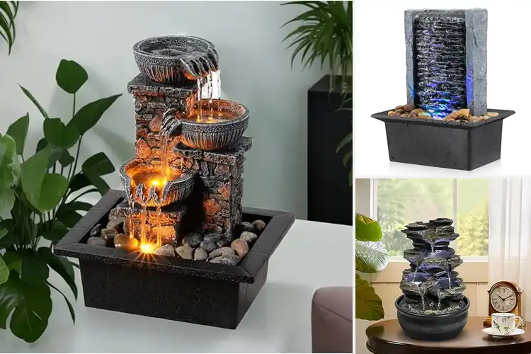 Detailed view of Best LED Tabletop Fountains for Instant Calm