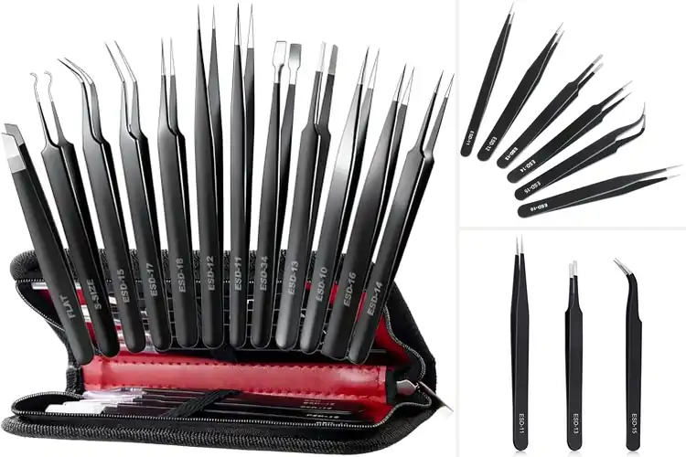 Detailed view of Best Precision Tweezers Sets for Accurate Work