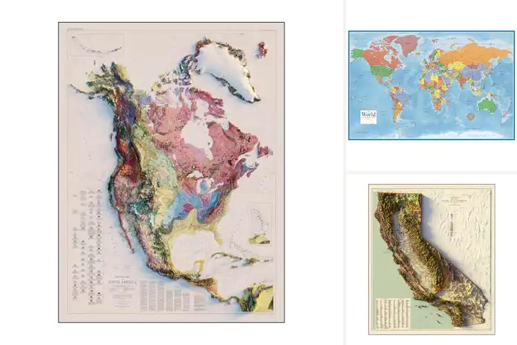 Detailed view of Best Shaded Relief Maps