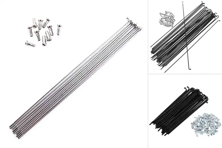 Detailed view of Best Steel Bicycle Spokes for a Stronger, Smoother Ride