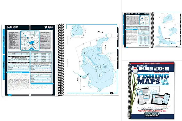 Detailed view of Best Wisconsin Fishing Maps